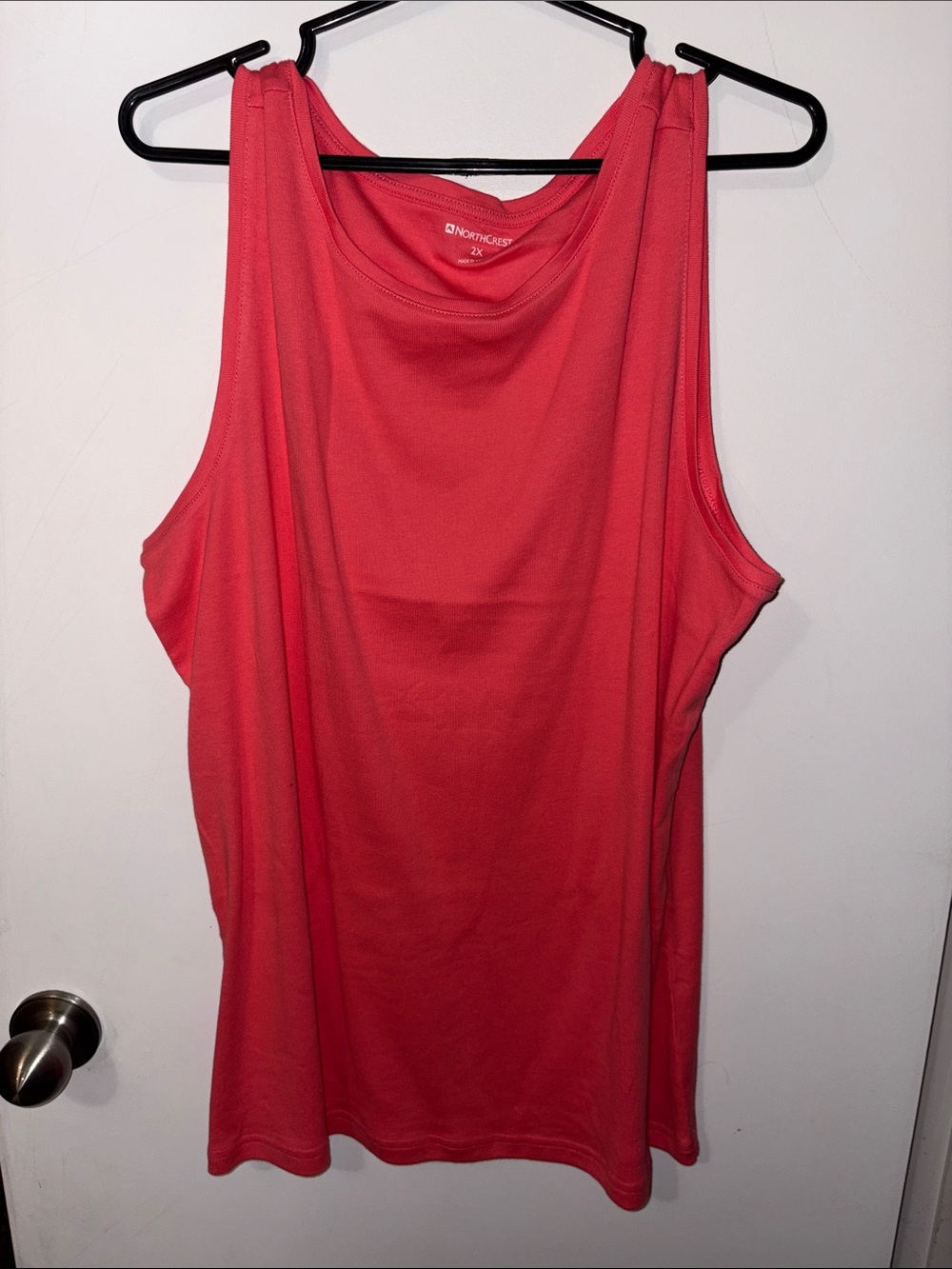 NWOT PTP24-26” Northcrest Coral Scoop Neck Tank Top- 2XL